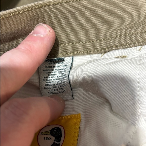 Duck Head Tan Chinos Lightweight Cotton Blend - Picture 7 of 10